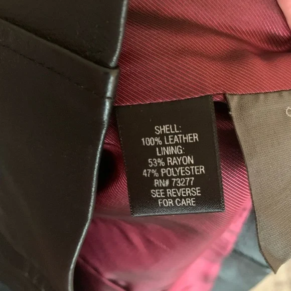 Croft & Barrow Black Leather Jacket - Picture 4 of 4